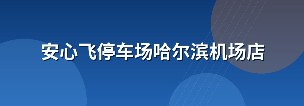 安心飞停车场哈尔滨机场店