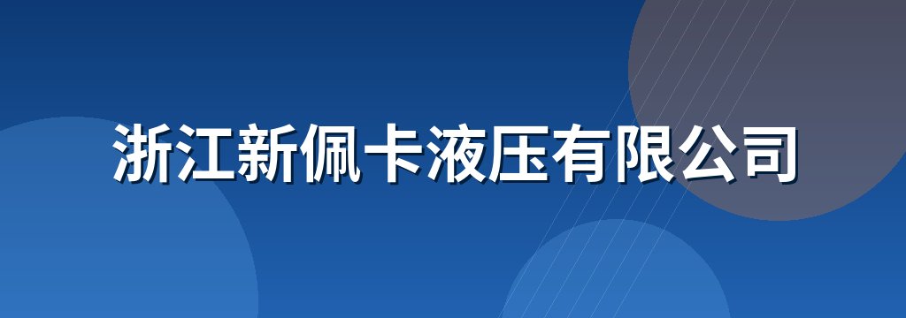 浙江新佩卡液压有限公司
